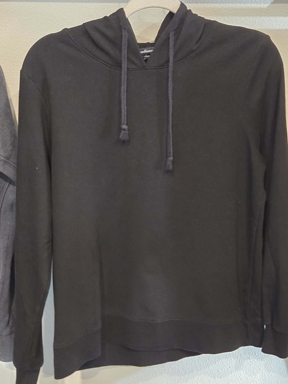Ambiance Black Men's Pullover Hoodie with Drawstring